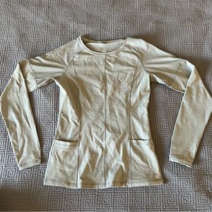 Senita athletics long sleeve sage green/gray athletic top